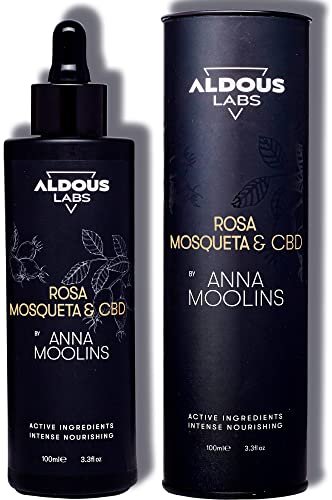 Aceite de Rosa Mosqueta 100% Puro Enriquecido con CBD | Prensado en Frío - Vegano | Fórmula Avanzada | Cicatrices, Estrías, Quemaduras, Piel, Cabello, Uñas | 100 ml | Regalo Original