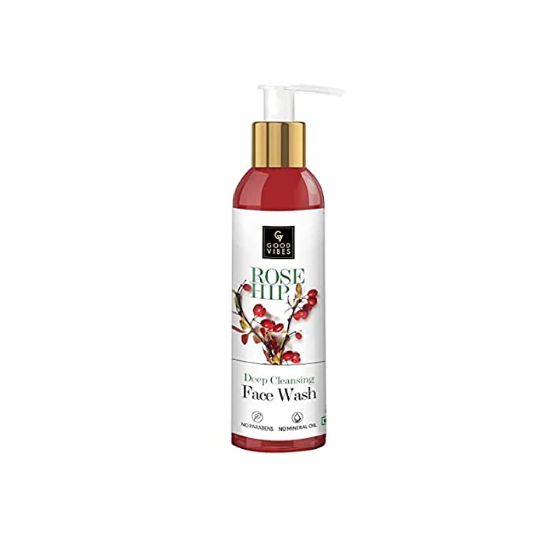 Avoka Naturals Good Vibes Rosa Mosqueta Lavado facial de limpieza profunda