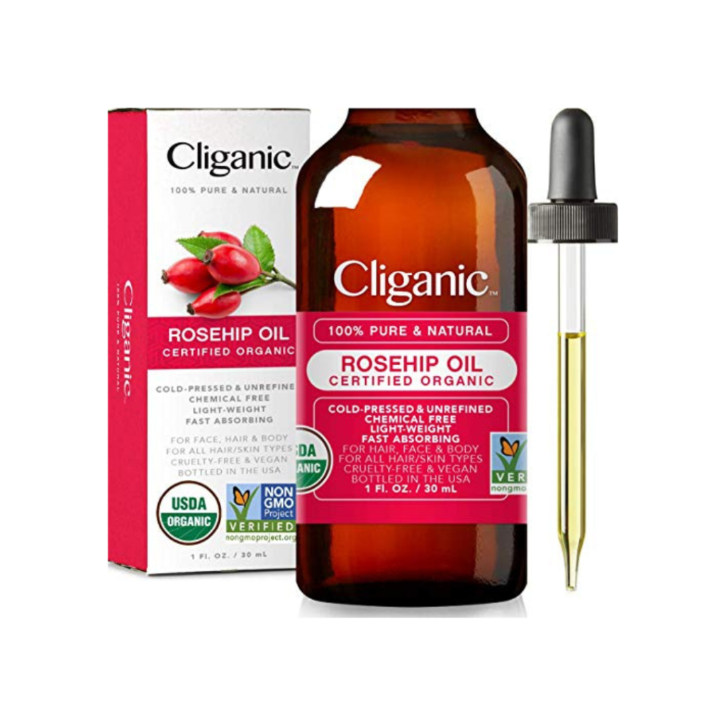 Cliganic Aceite de Rosa Mosqueta Bio, 100% Puro Ecologico