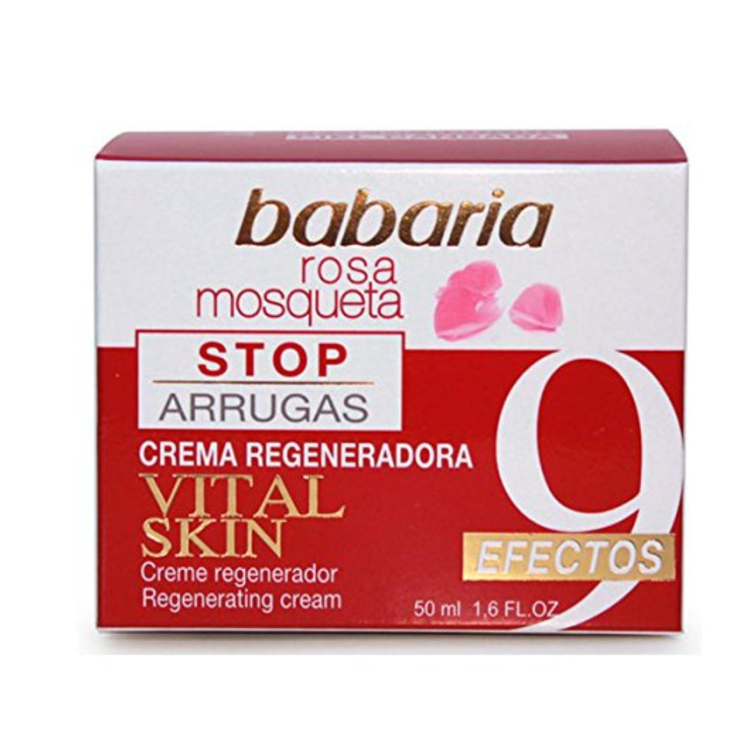 Crema Facial Antiarrugas Babaria Vital Skin con Rosa Mosqueta